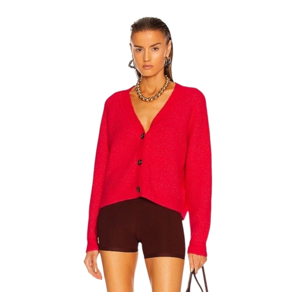 Ganni Alpaca Blend Button-Up Cardigan – Size Small (Oversized Fit) - Picture 1 of 11
